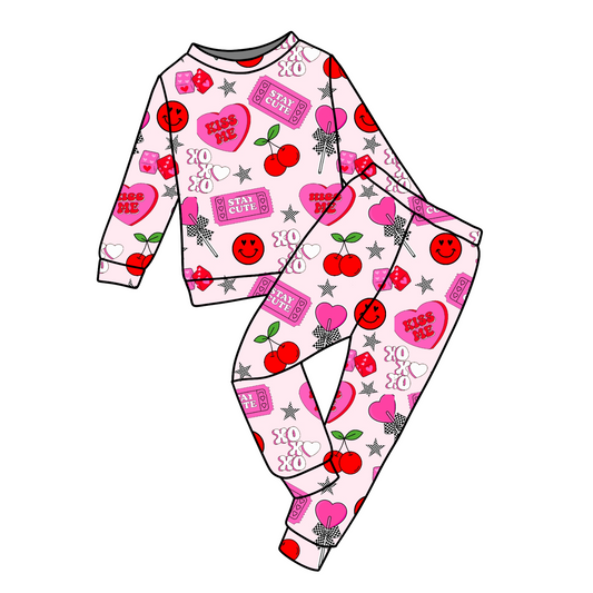 Valentine Print Jammie/Jogger Set