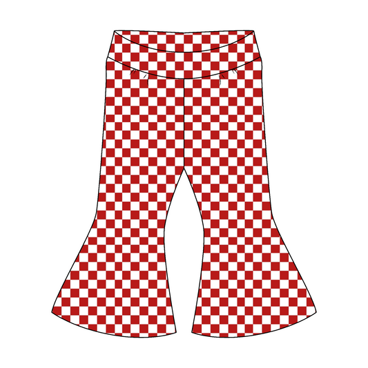 Retro Valentine Flare Pants- Customizable