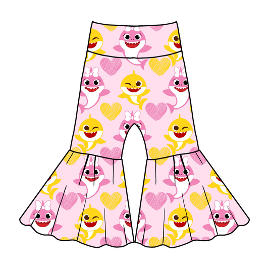 Valentine Print Bell Bottoms