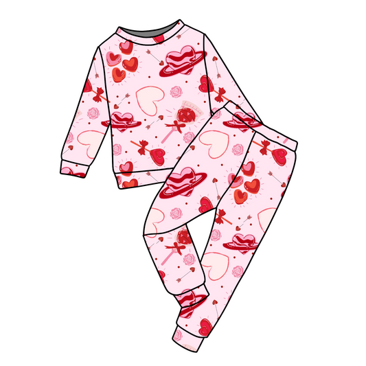 Valentine Print Jammie/Jogger Set