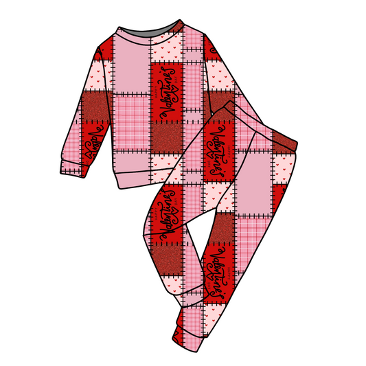 Valentine Print Jammie/Jogger Set