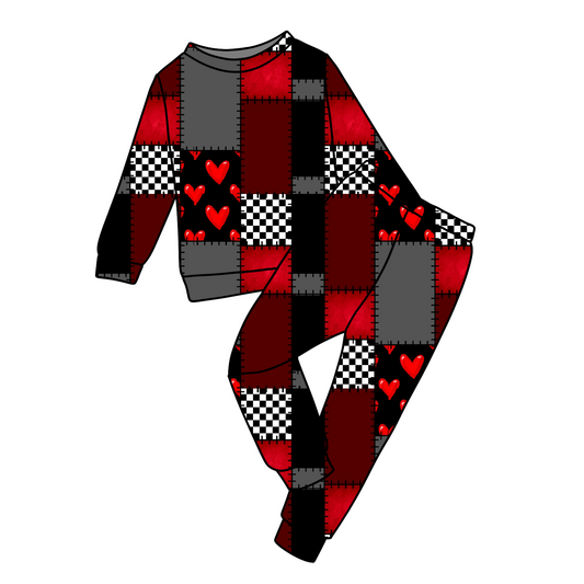 Valentine Print Jammie/Jogger Set