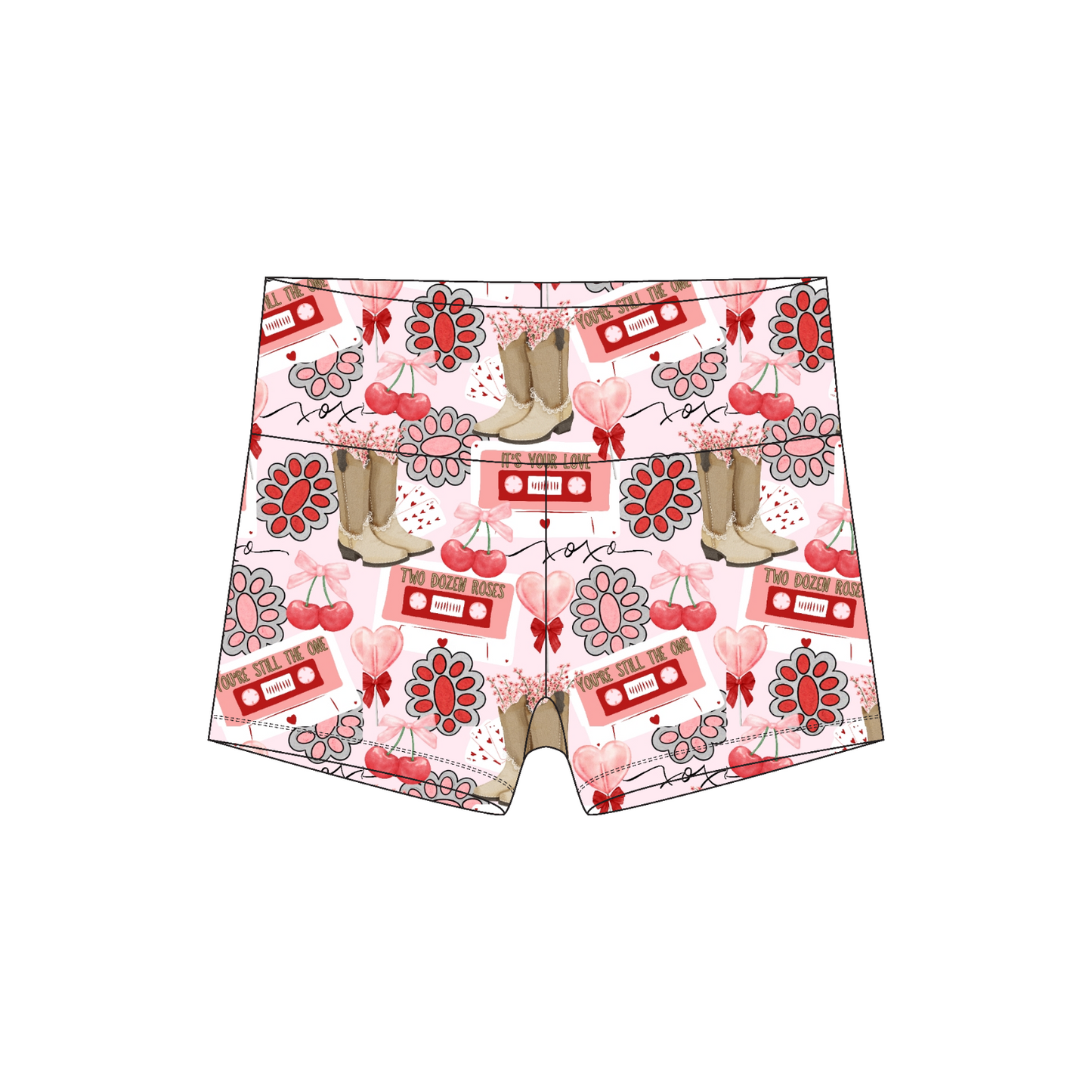 Girly Biker Shorts- Customizable